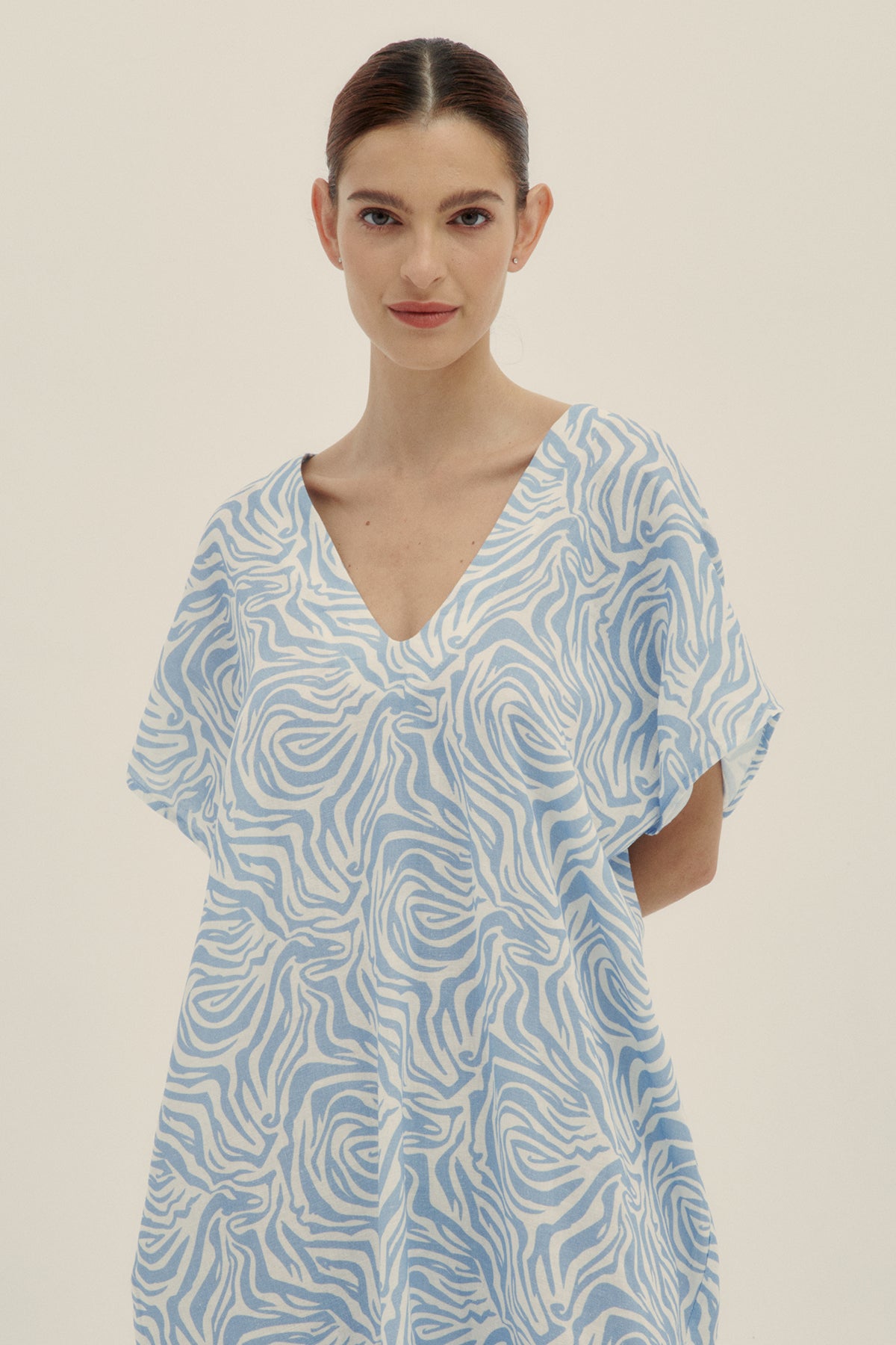 Kaftan Lu Zebra Cielo