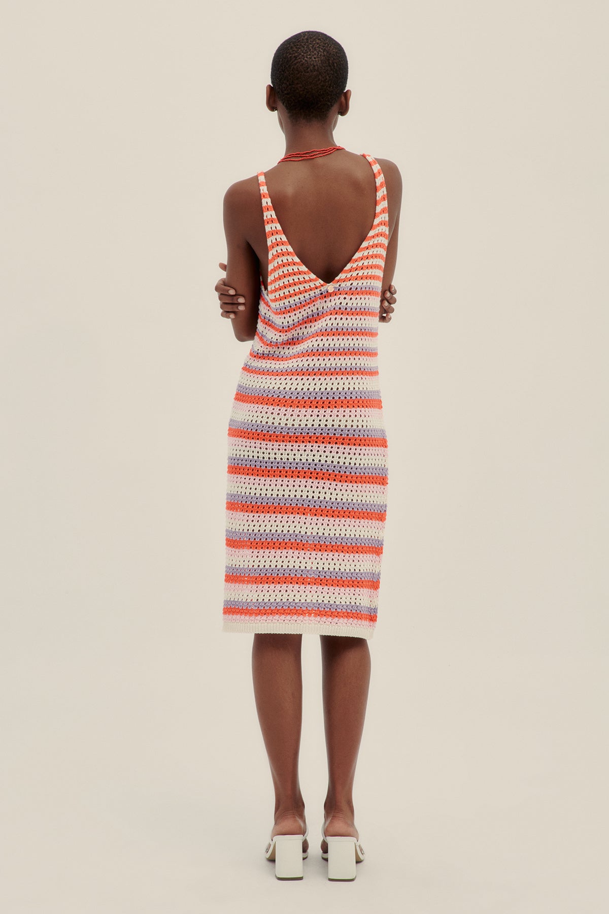 Short Striped Knit Dress