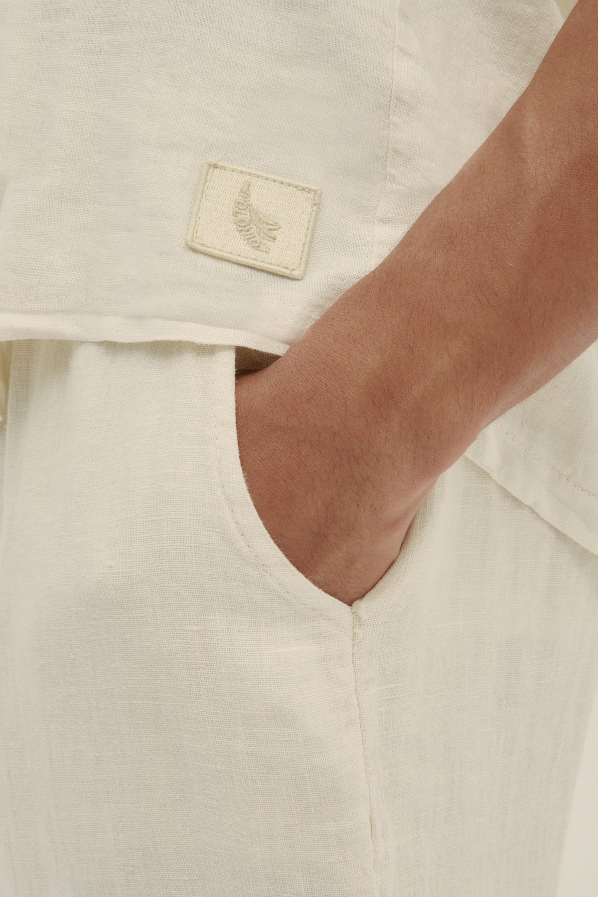 Pantalón 100% Lino Premium Crema - Polonio EU